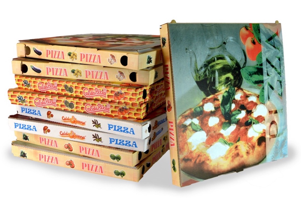 RoyalFay® Stazione per pizza Napoli 2 pezzi con 4 inserti e 2 coperchi contenitori  per ingredienti (verde chiaro) : : Casa e cucina