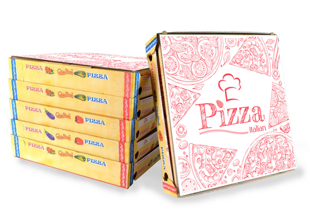 Box termico per alimenti da asporto - Per 8 pizze - Maniglia nera -  Inserimento dall'alto